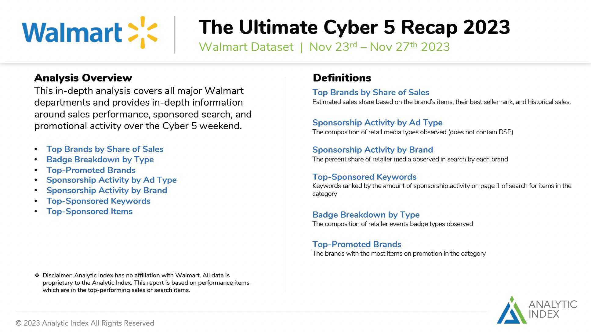 Analytic_Index_-_Walmart_Cyber_Five_Ultimate_Recap_2023_pdf
